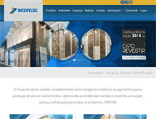 Tablet Screenshot of incopisos.com.br